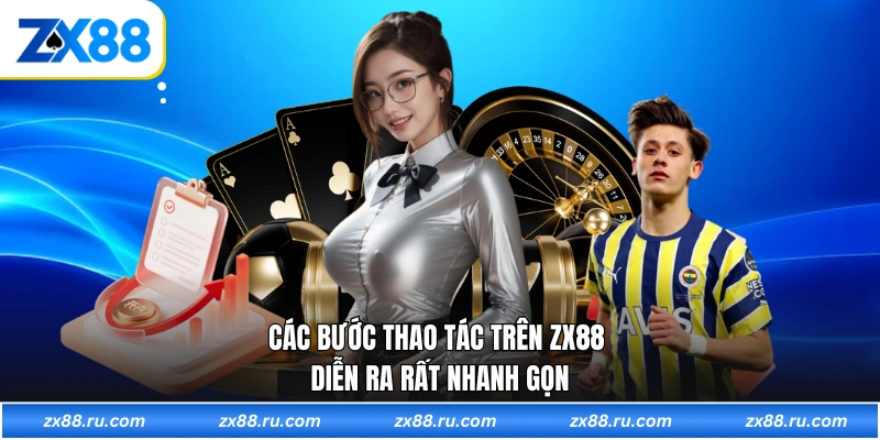 Các bước thao tác trên ZX88 diễn ra rất nhanh gọn
